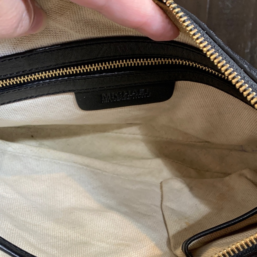 Michael Kors Black Leather Hobo Bag - Picture 4 of 4